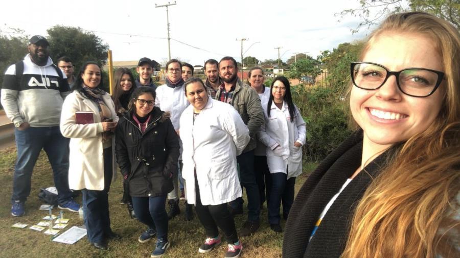 Foto: J&eacute;ssica Miritz, Projeto Monitorando o Arroio Passo Fundo, Junho/2019.