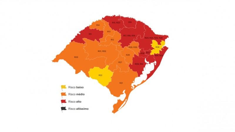 Guaíba entra na 2ª semana da bandeira vermelha no Distanciamento Controlado; são nove regiões do RS na situação