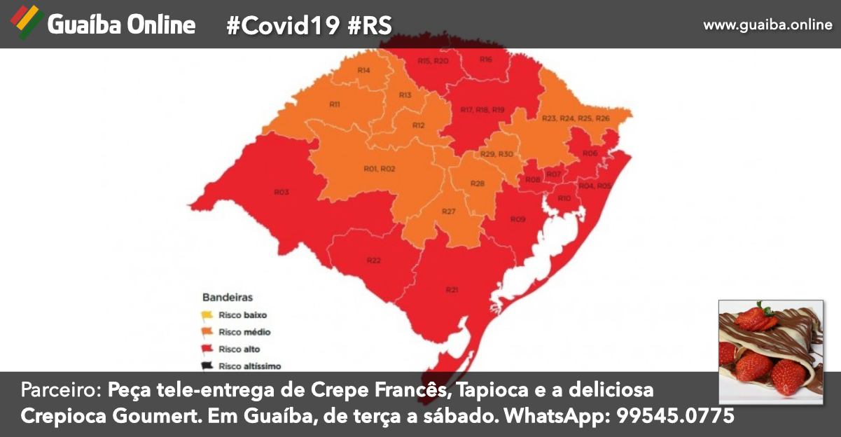 Mapa preliminar da 14ª rodada do Distanciamento Controlado tem 12 regiões em vermelho