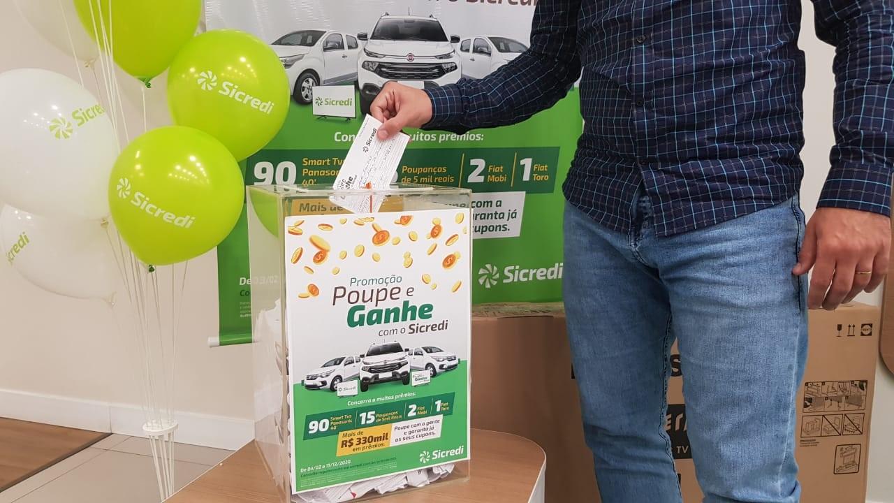 Sicredi Centro Leste RS realiza o penúltimo sorteio da Promoção Poupe & Ganhe