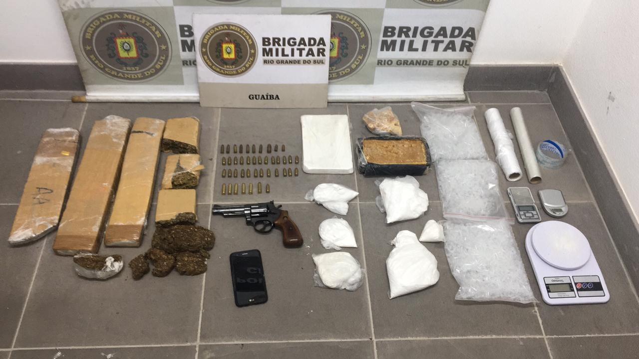 Força tática do 31ºBPM prende homem com 9kg de drogas e arma de fogo em Guaíba