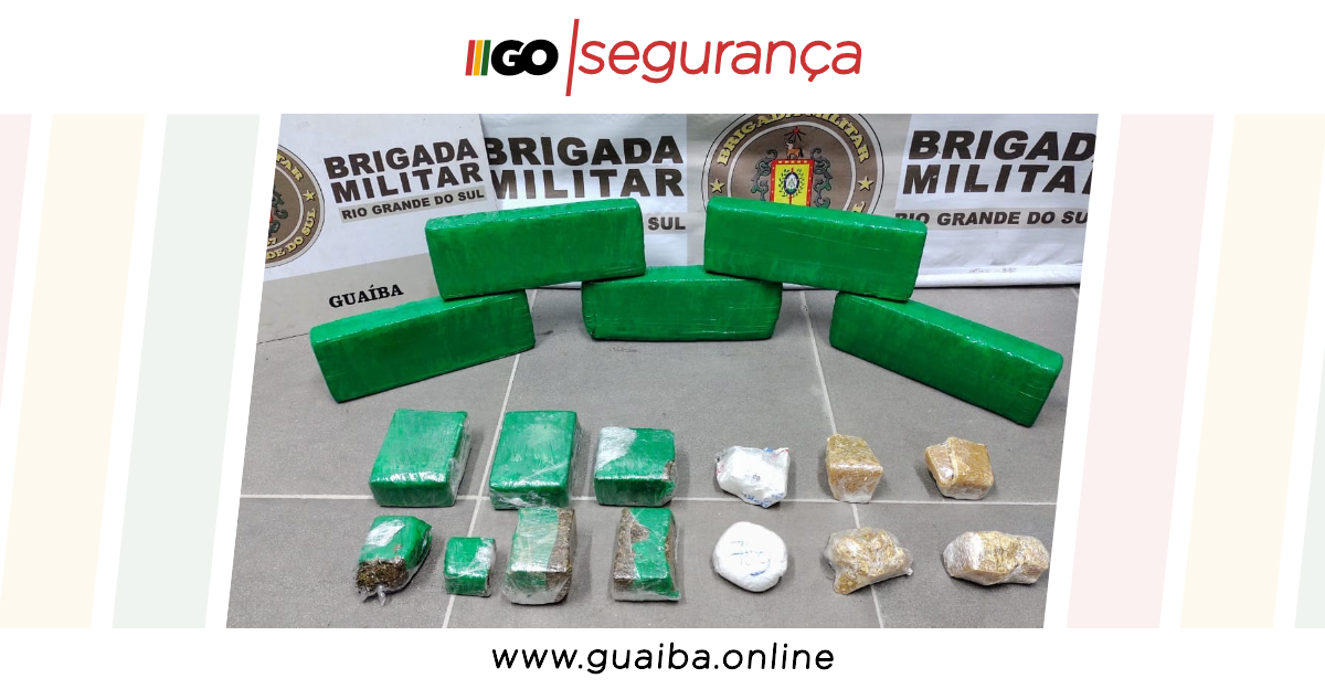 Força Tática do 31º BPM prende uma mulher com mais de 5,5 kg de drogas no bairro Vera Cruz em Guaíba