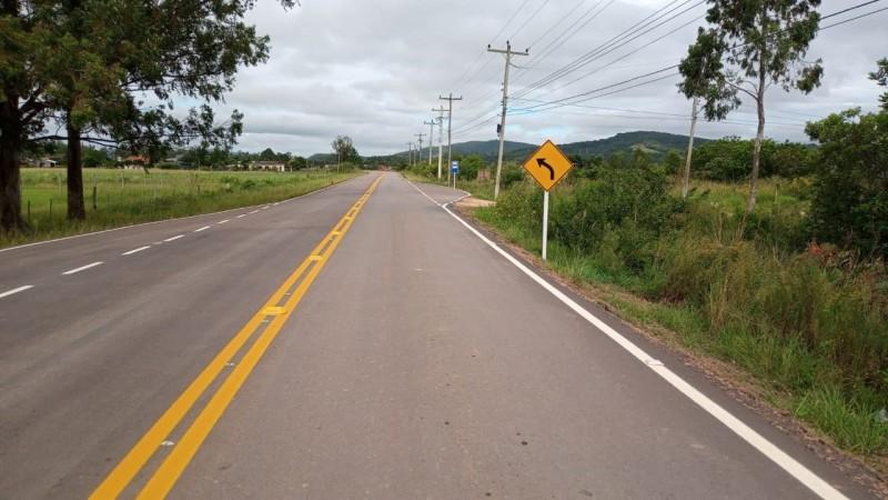 Pavimentação da ERS-713 no acesso à cidade de Sertão Santana é concluída