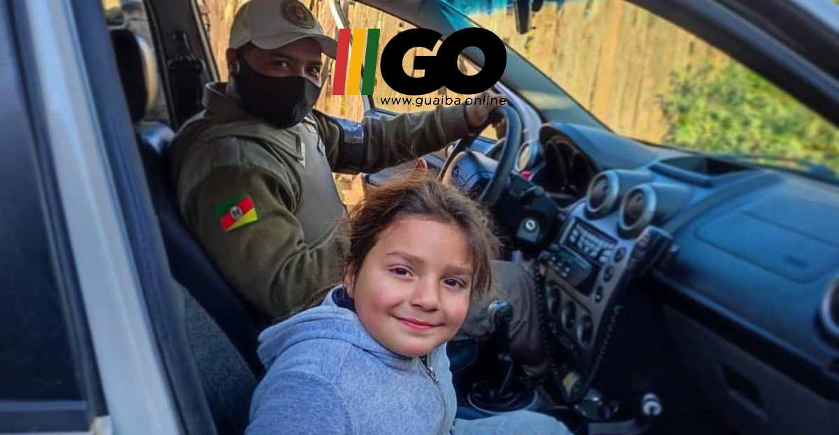 Brigada Militar de Guaíba realiza sonho de menino no dia de seu aniversário