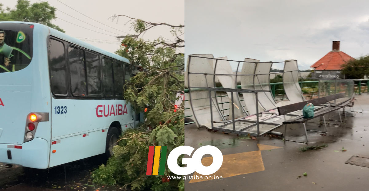 TVGO: #URGENTE Forte temporal deixa grandes estragos em GuaÃ­ba; veja no vÃ­deo