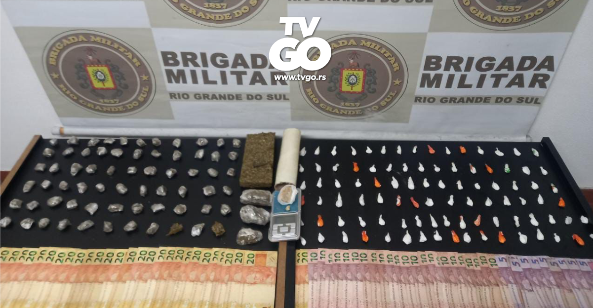 Brigada militar prende homem com mais de meio quilo de drogas em Barra do Ribeiro