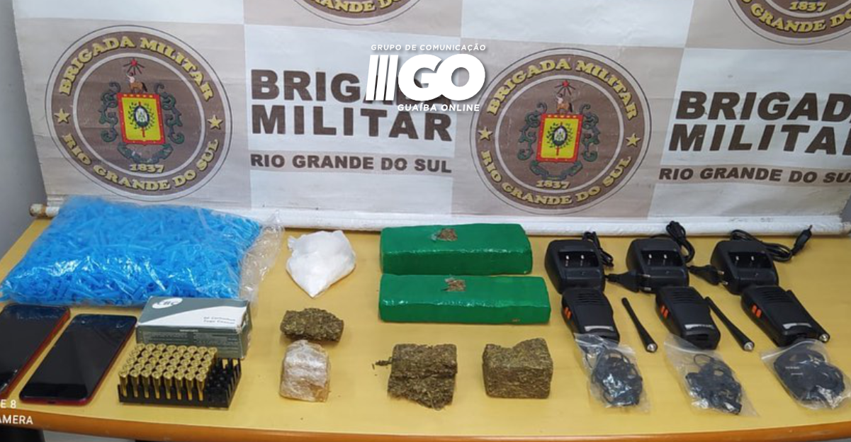 Brigada Militar prende casal por tráfico de drogas no bairro Alegria em Guaíba