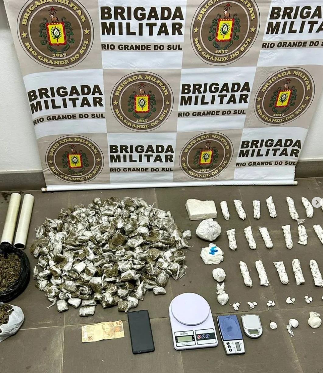 Homem é preso com grande quantidade de drogas em Guaíba