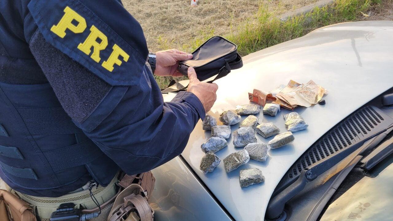Apreensão de maconha e prisão em Guaíba: PRF intercepta homem com droga pronta para venda