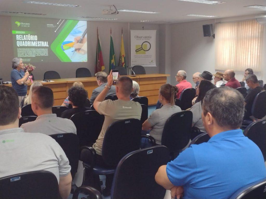 Apresentação do Observatório Social Brasil de Guaíba é cancelada após invasão
