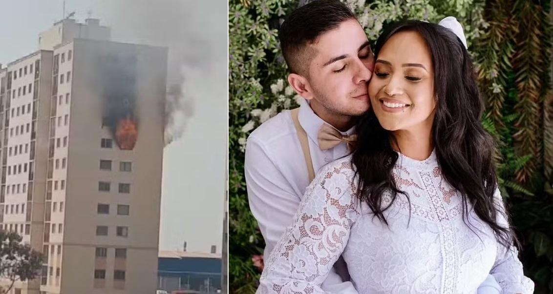 Casal e bebê morrem ao tentar fugir de incêndio em prédio residencial