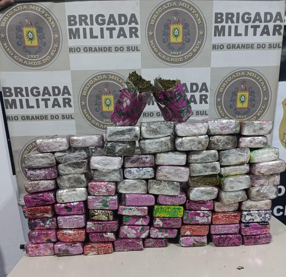Brigada Militar Apreende Mais de 40 Kg de Drogas em São Jerônimo.