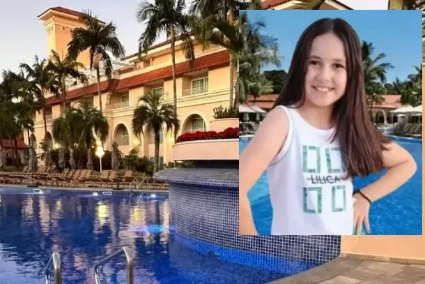 Morre no hospital criança que se afogou após prender cabelo em dispositivo de piscina em resort.