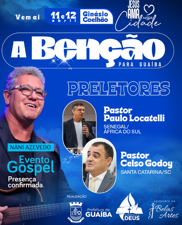 Ginásio Coelhão em Guaíba Será Palco de Evento Gospel Inesquecível: A Benção para Guaíba.