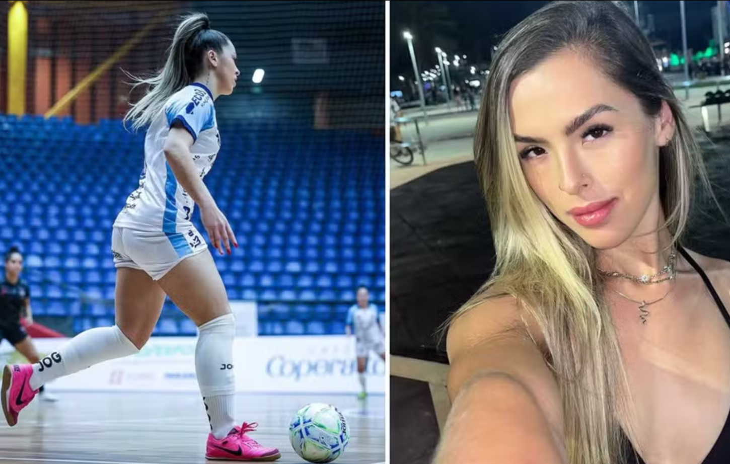 Após lesão e salário de R$ 500, jogadora de futsal afirma faturar R$ 55 mil com site adulto