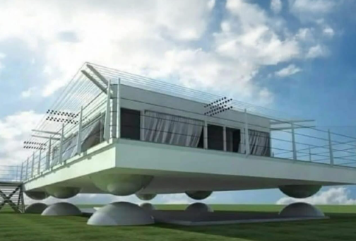 Japão testa casas que flutuam durante terremotos para evitar destruição