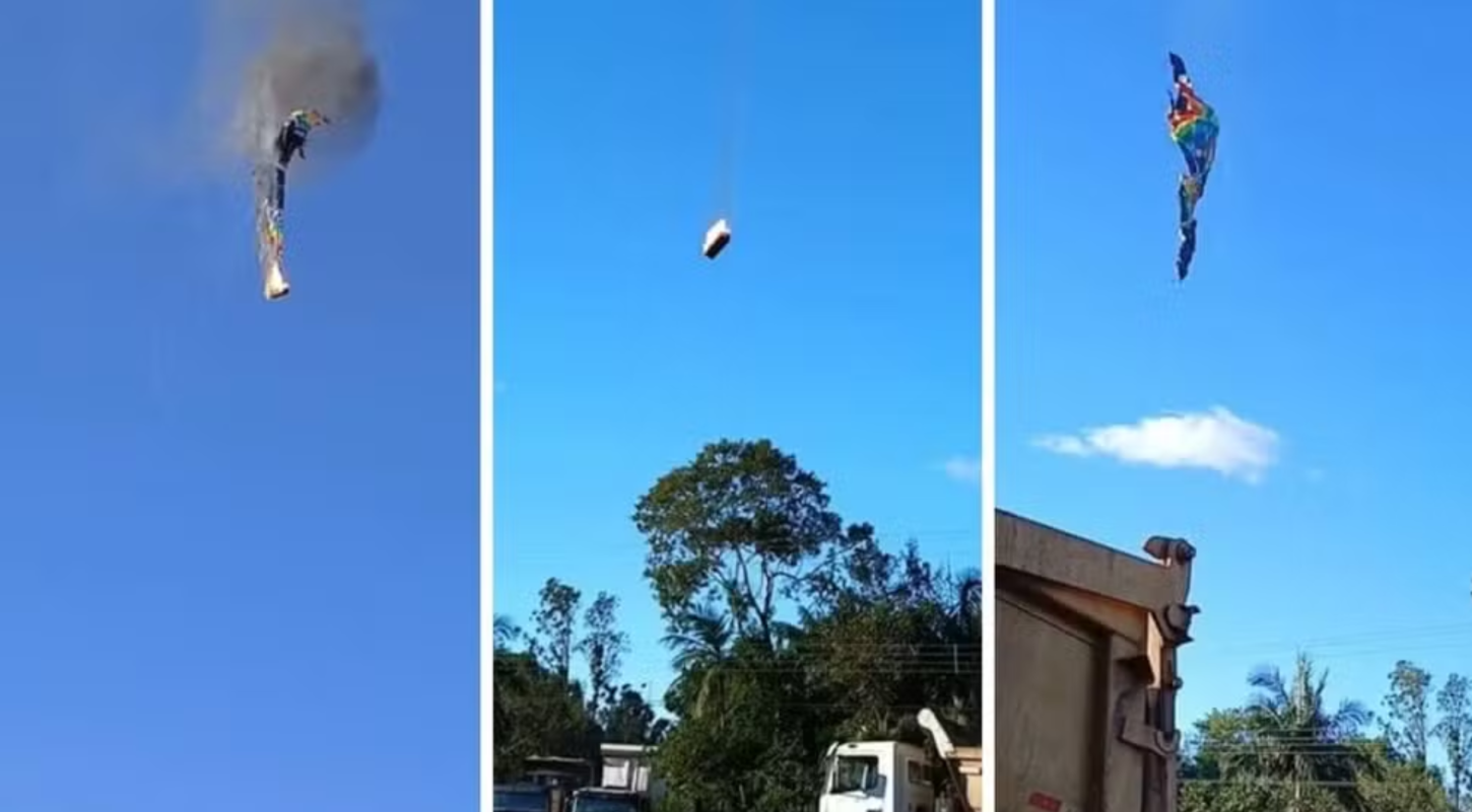 Queda de balão deixa mortos e mobiliza resgate em cidade turística de Santa Catarina