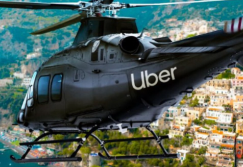 Uber lança serviço de helicóptero e barco na Costa Amalfitana com reservas direto no app