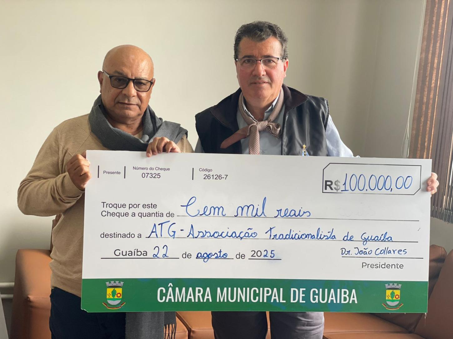 Câmara de Guaíba destina R$ 100 mil à Associação Tradicionalista para o 5º Sarandeio Farroupilha