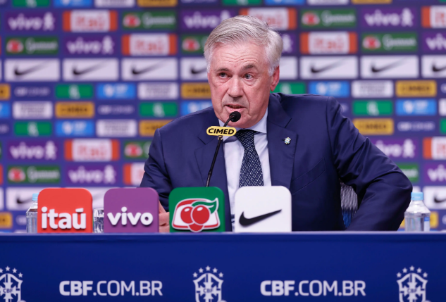 Carlo Ancelotti anuncia convocados da Seleção para últimos jogos das Eliminatórias