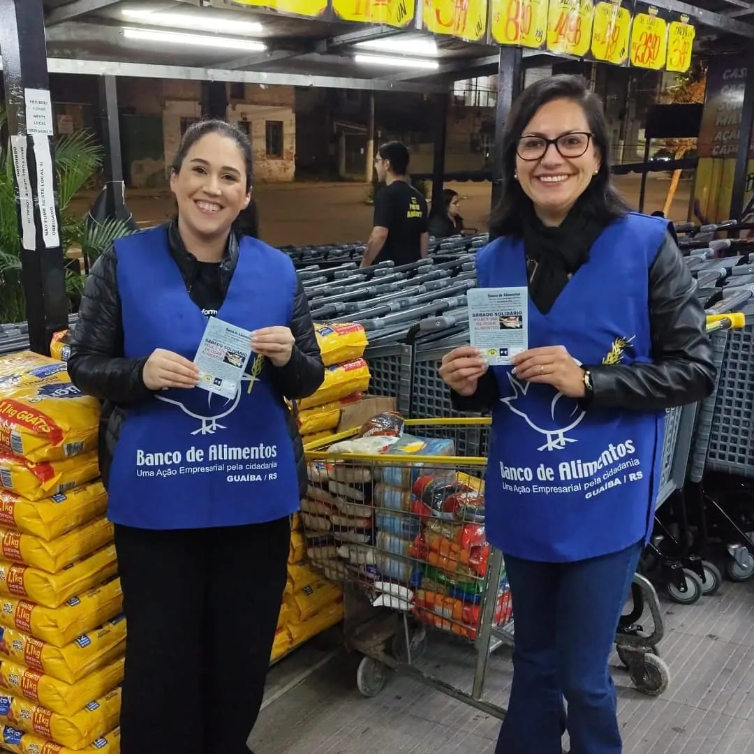 Banco de Alimentos de Guaíba realiza 'Sábado Solidário' nos dias 5 e 6 de setembro