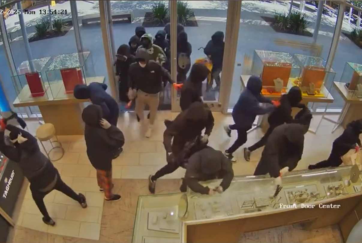 Grupo de 20 criminosos rouba mais de US$ 1 milhão em mercadorias nos EUA