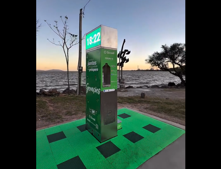 Novo relógio com contagem regressiva para o centenário é inaugurado no centro de Guaíba