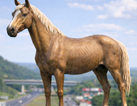 Estátua de 4 metros do cavalo Caramelo será instalada na BR-386 como símbolo da reconstrução gaúcha