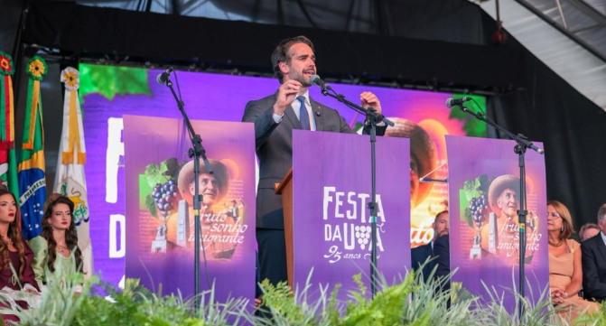 35ª Festa Nacional da Uva é oficialmente aberta em Caxias do Sul