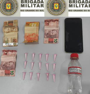 Brigada Militar prende homem por tráfico de drogas em Eldorado do Sul
