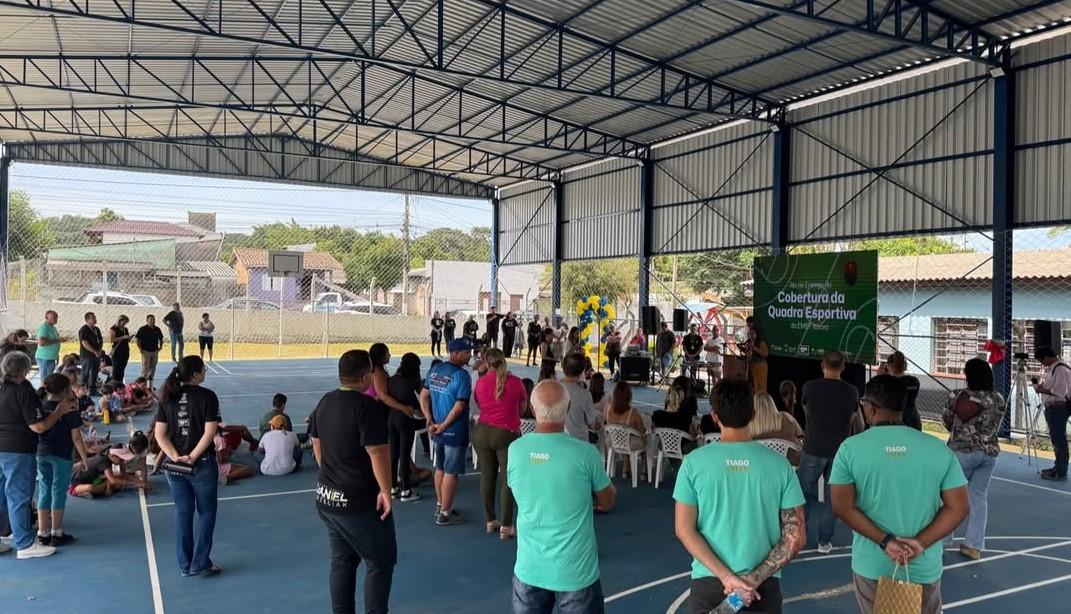 Cobertura da quadra da EMEF Itororó em Guaíba é entregue com investimento superior a R$ 338 mil