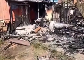 Incêndio destrói casa e mata casal e bebê em Santa Maria