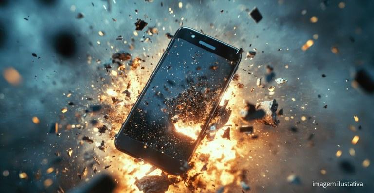 Justiça condena empresa por explosão de celular que causou queimaduras e queda de telhado