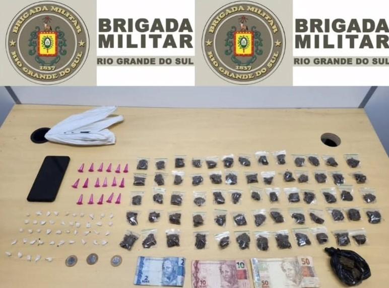Mulher é presa com mais de 120 porções de drogas após denúncia em Eldorado do Sul