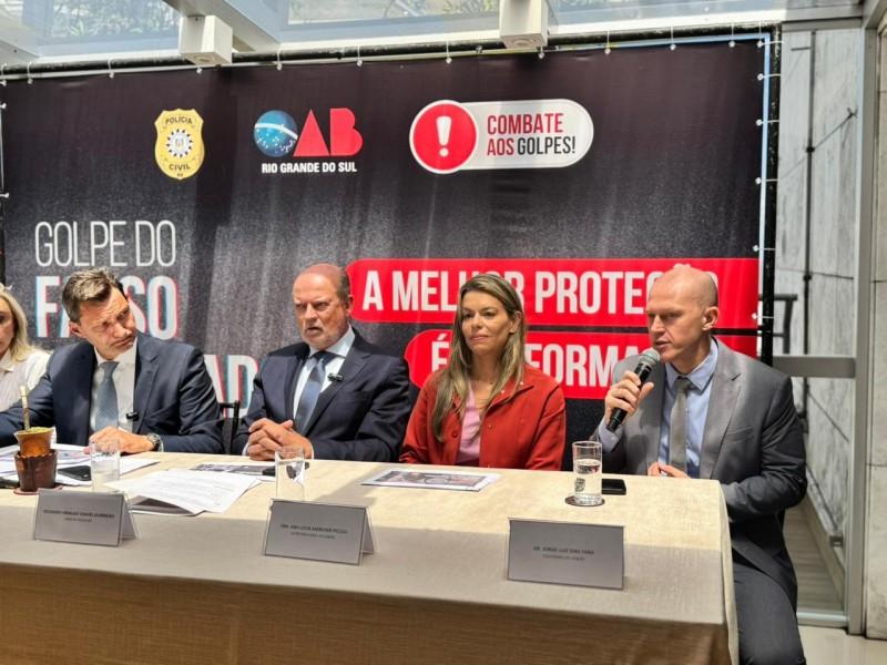 Polícia Civil e OAB/RS lançam campanha informativa para prevenir golpes digitais ligados a falsos advogados
