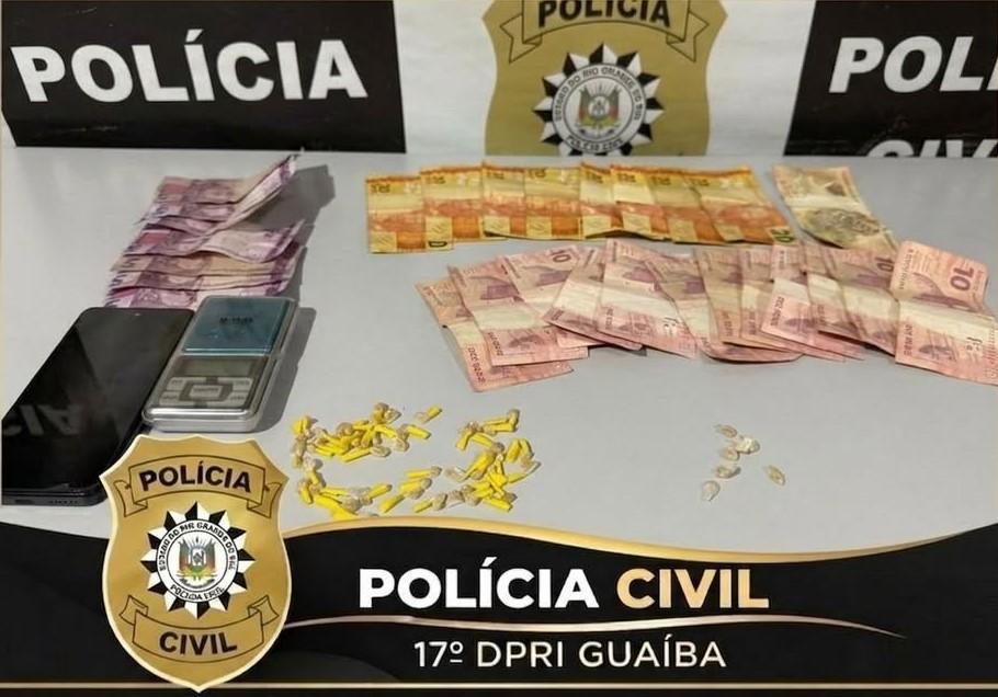 Polícia Civil prende homem por tráfico de drogas durante cumprimento de mandado em Charqueadas