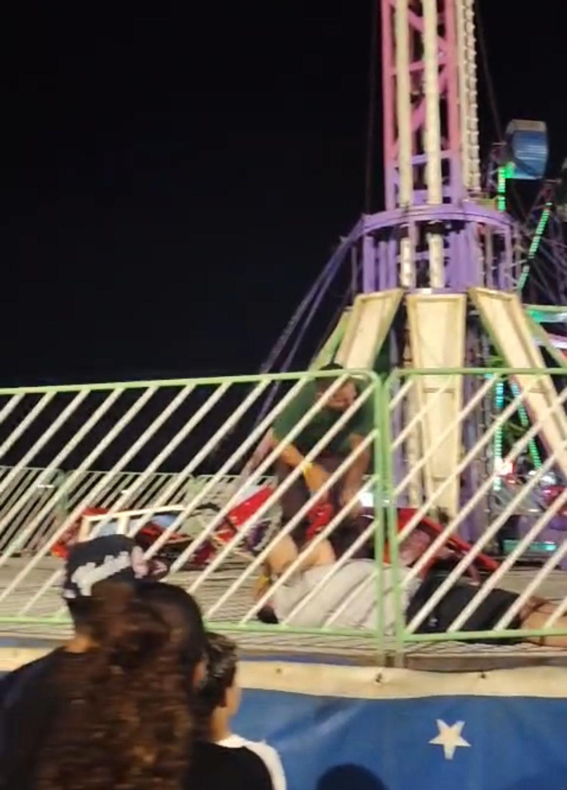 Brinquedo despenca em parque de Guaíba com adultos e crianças e causa momentos de desespero