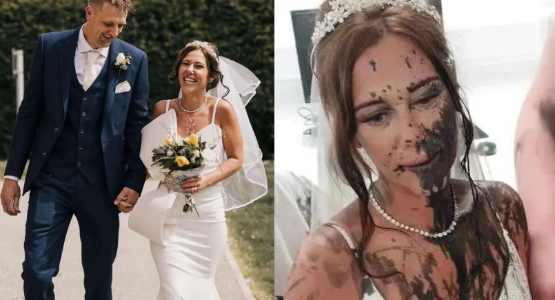 Cunhada invade casamento e joga tinta preta no vestido da noiva após ser proibida de ir à festa