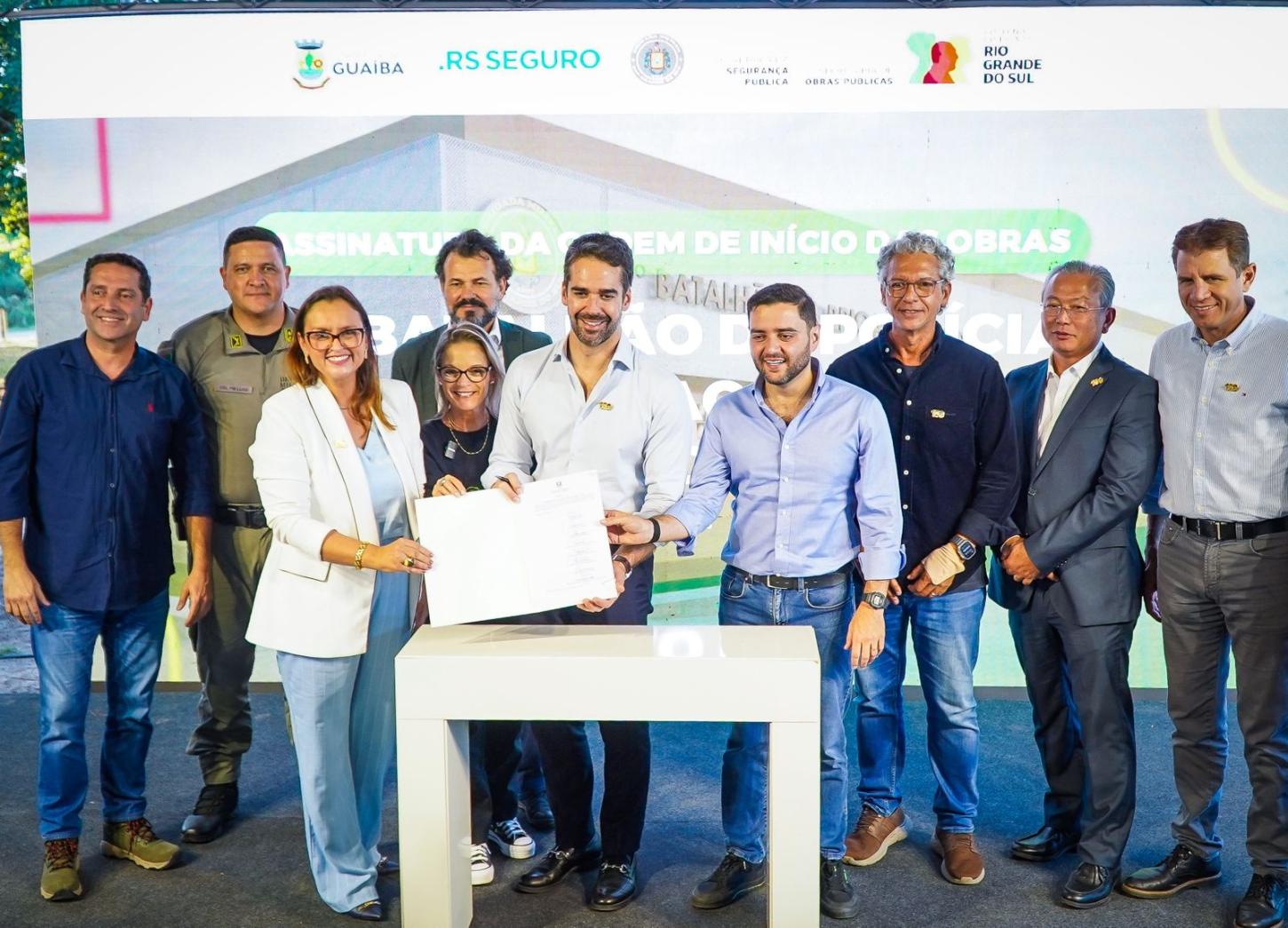 Guaíba inicia obra da nova sede da Brigada Militar com investimento milionário