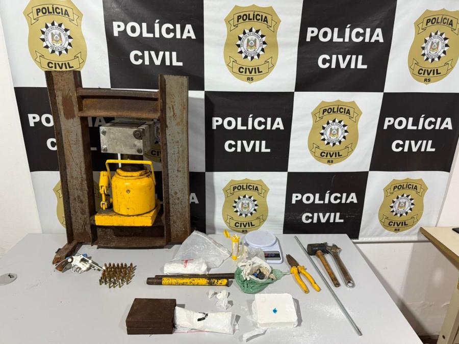 Polícia Civil fecha estrutura de refino de cocaína e prende suspeitos em Charqueadas
