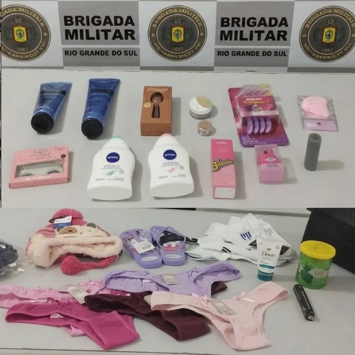 São Jerônimo Brigada Militar prende dois por furto em farmácia no centro