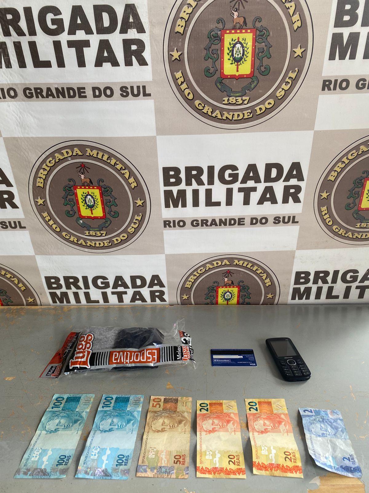 Brigada Militar prende homem por furto no Centro de Butiá