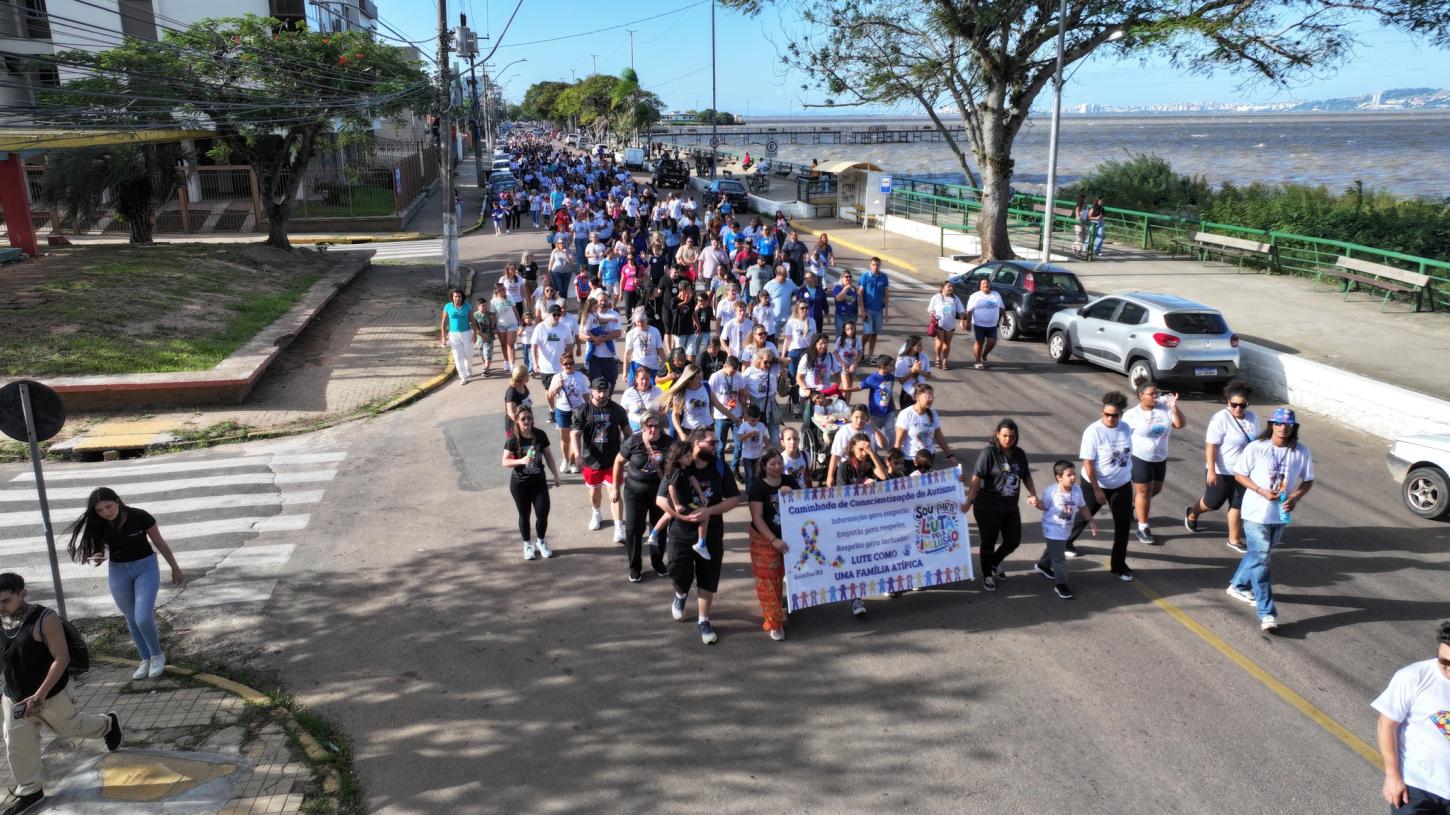 Guaíba realiza 4ª Caminhada de Conscientização do Autismo neste sábado na Praça Gastão Leão