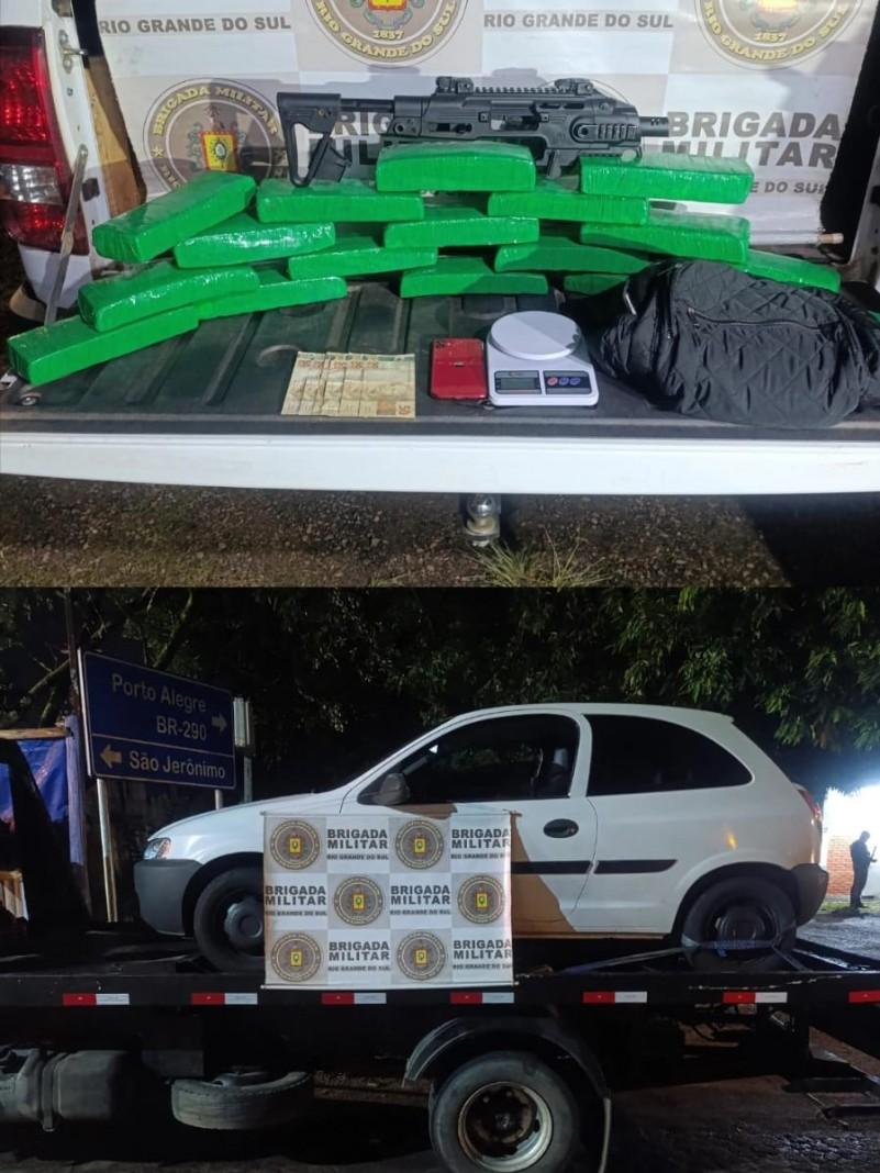 Jovem de 18 anos é preso após apreensão de mais de 12 quilos de maconha em Charqueadas