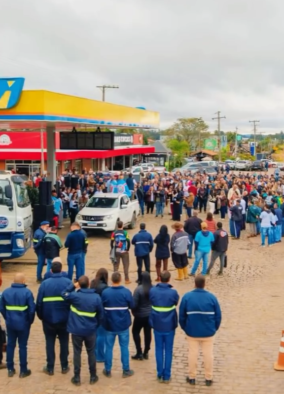 Manifestação em Barra do Ribeiro reúne apoiadores do Projeto Natureza da CMPC