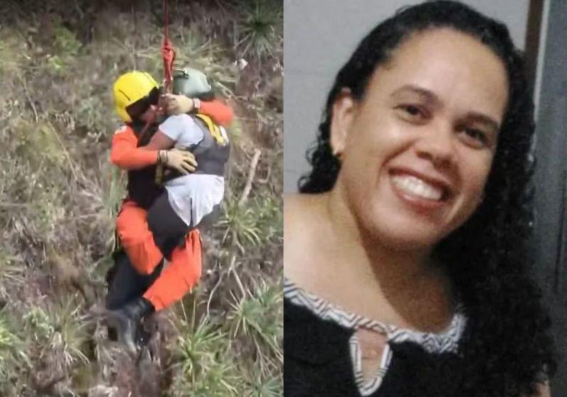 Mulher de 41 anos encontrada em penhasco  ficou escondida por medo do ex-companheiro