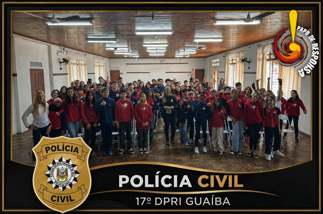 Polícia Civil realiza ação do programa Papo de Responsa em escola de Barra do Ribeiro