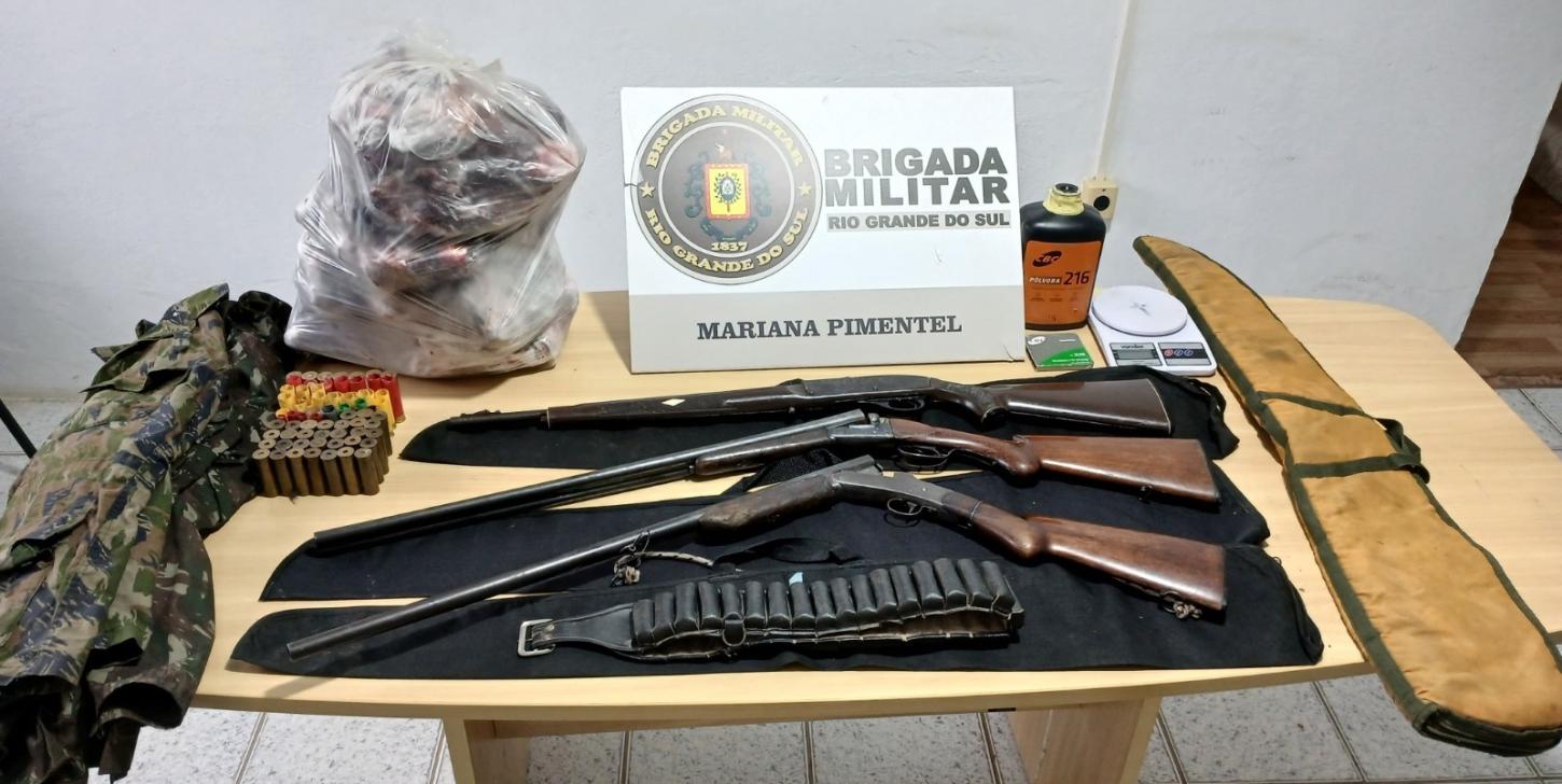 Brigada Militar prende homem por posse irregular de arma de fogo em Mariana Pimentel