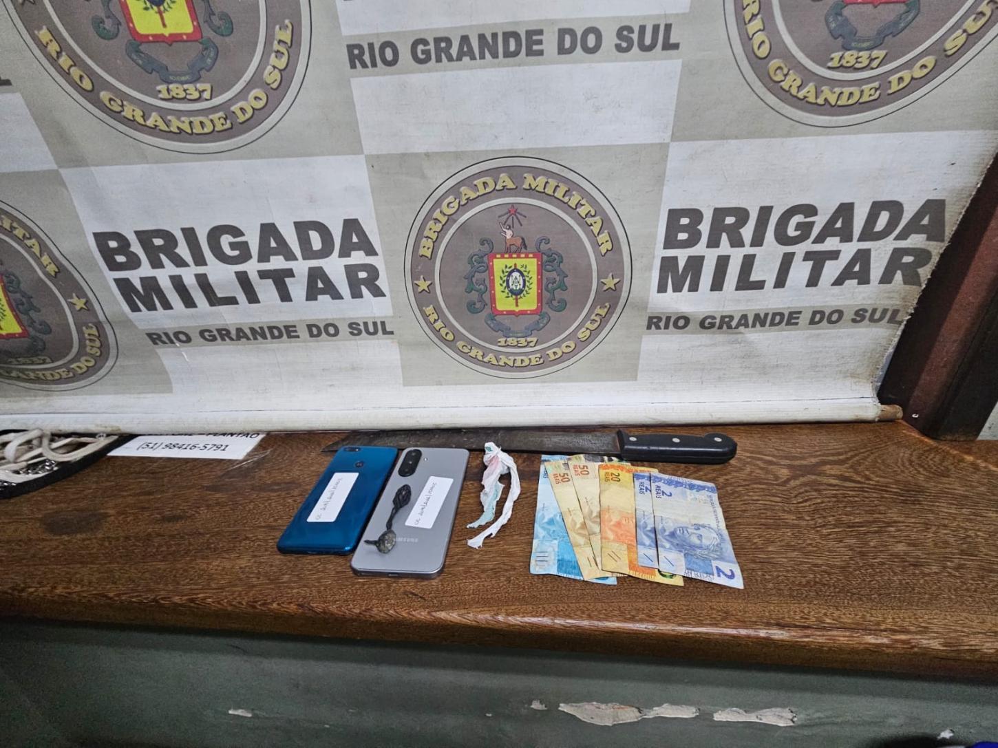 General Câmara: dois homens são presos por tráfico de drogas