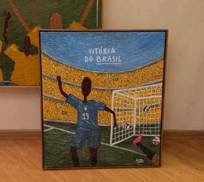 Jhenny Keller viraliza ao acertar resultados dos jogos do Brasil com pinturas